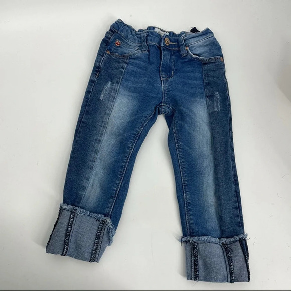 Hudson size 5 cropped cuffed jeans adjustable - Picture 1 of 4